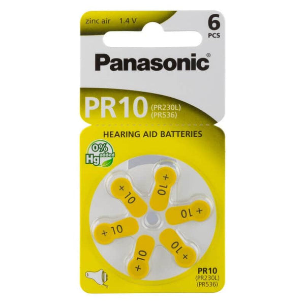 Panasonic Zubehör Hörgerätebatterien Panasonic PR 10